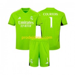 Real Madrid Dresy Fotbal Thibaut Courtois 1 Brankářské Dětský Domácí 2023-2024 Krátký rukáv