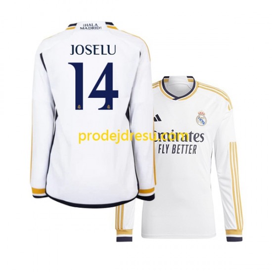 Real Madrid Dresy Fotbal JOSELU 14 Muž Domácí 2023-2024 Dlouhý rukáv