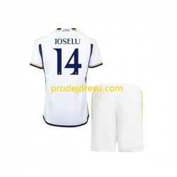 Real Madrid Dresy Fotbal JOSELU 14 Dětský Domácí 2023-2024 Krátký rukáv
