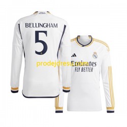 Real Madrid Dresy Fotbal Jude Bellingham 5 Muž Domácí 2023-2024 Dlouhý rukáv