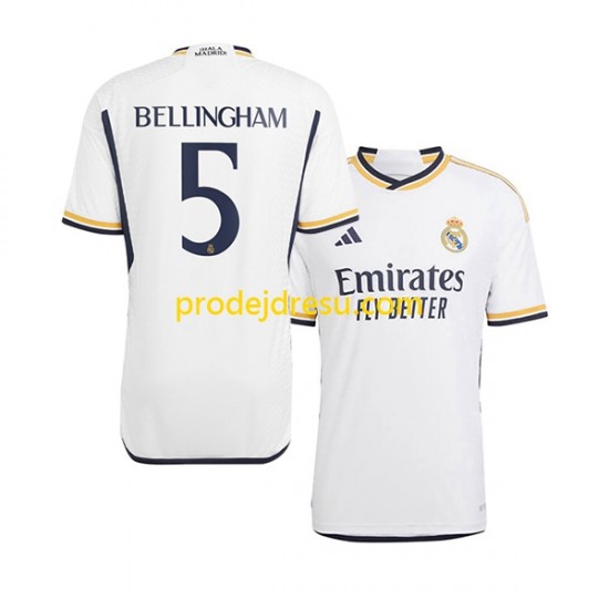 Real Madrid Dresy Fotbal Jude Bellingham 5 Muž Domácí 2023-2024 Krátký rukáv