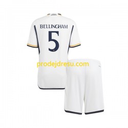 Real Madrid Dresy Fotbal Jude Bellingham 5 Dětský Domácí 2023-2024 Krátký rukáv