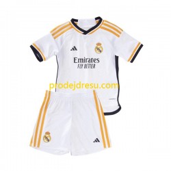 Real Madrid Dresy Fotbal Dětský Domácí 2023-2024 Krátký rukáv