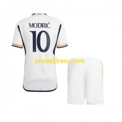 Real Madrid Dresy Fotbal Modrić 10 Dětský Domácí 2023-2024 Krátký rukáv