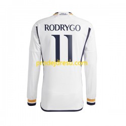 Real Madrid Dresy Fotbal Rodrygo Goes 11 Muž Domácí 2023-2024 Dlouhý rukáv
