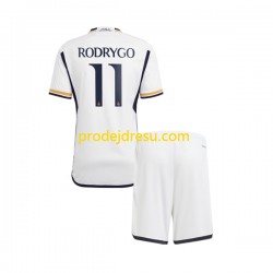 Real Madrid Dresy Fotbal Rodrygo Goes 11 Dětský Domácí 2023-2024 Krátký rukáv