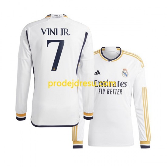 Real Madrid Dresy Fotbal Vinicius Junior 7 Muž Domácí 2023-2024 Dlouhý rukáv