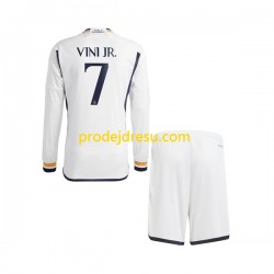 Real Madrid Dresy Fotbal Vinicius Junior 7 Dětský Domácí 2023-2024 Dlouhý rukáv