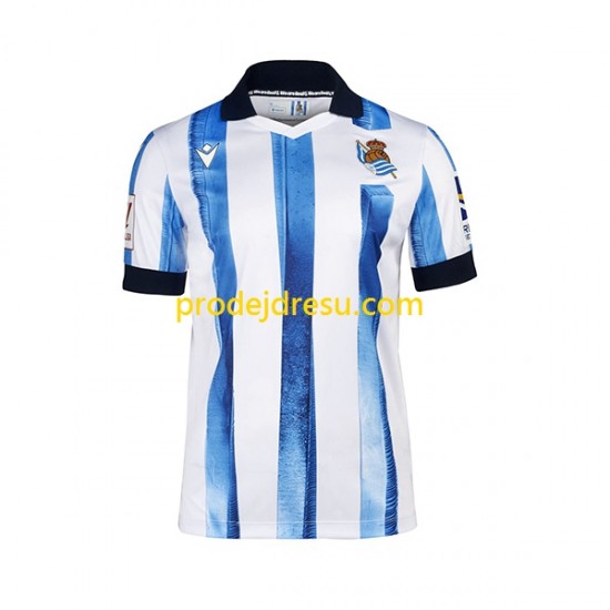 Real Sociedad Dresy Fotbal Muž Domácí 2023-2024 Krátký rukáv