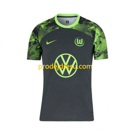 VfL Wolfsburg Dresy Fotbal Muž Venkovní 2023-2024 Krátký rukáv