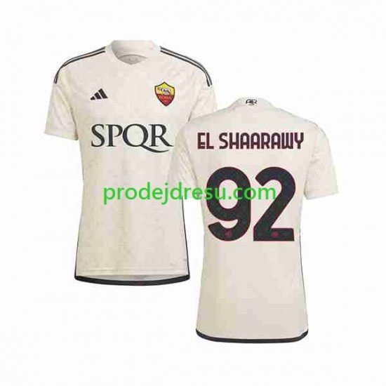 AS Řím Dresy Fotbal El Shaarawy 92 Muž Venkovní 2023-2024 Krátký rukáv