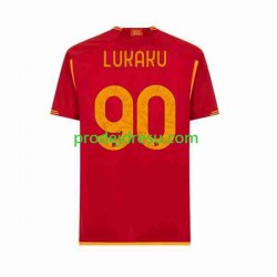 AS Řím Dresy Fotbal Romelu Lukaku 90 Muž Domácí 2023-2024 Krátký rukáv