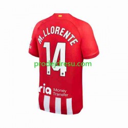 Atlético Madrid Dresy Fotbal 2 Marcos Llorente 14 Muž Domácí 2023-2024 Krátký rukáv