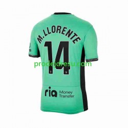 Atlético Madrid Dresy Fotbal 2 Marcos Llorente 14 Muž Alternativní 2023-2024 Krátký rukáv