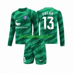 Atlético Madrid Dresy Fotbal Jan Oblak 13 Brankářské Dětský Venkovní 2023-2024 Dlouhý rukáv