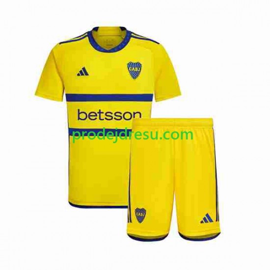 Dresy Fotbal Boca Juniors Dětský Venkovní 2023-2024 Krátký rukáv