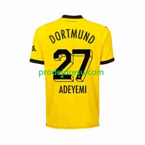 Borussia Dortmund Dresy Fotbal Karim Adeyemi 27 Muž Domácí 2023-2024 Krátký rukáv