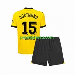 Borussia Dortmund Dresy Fotbal Mats Hummels 15 Dětský Domácí 2023-2024 Krátký rukáv