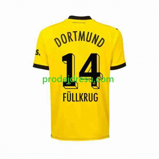 Borussia Dortmund Dresy Fotbal Niclas Fullkrug 14 Muž Domácí 2023-2024 Krátký rukáv