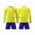Brazílie Dresy Fotbal Dětský Domácí World Cup 2022 Dlouhý rukáv