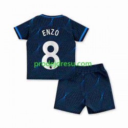 Chelsea Dresy Fotbal Enzo Fernandez 8 Dětský Venkovní 2023-2024 Krátký rukáv