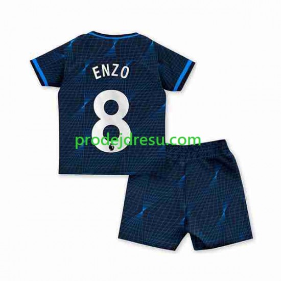 Chelsea Dresy Fotbal Enzo Fernandez 8 Dětský Venkovní 2023-2024 Krátký rukáv