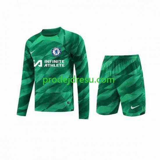 Chelsea Dresy Fotbal Brankářské Dětský Alternativní 2023-2024 Dlouhý rukáv