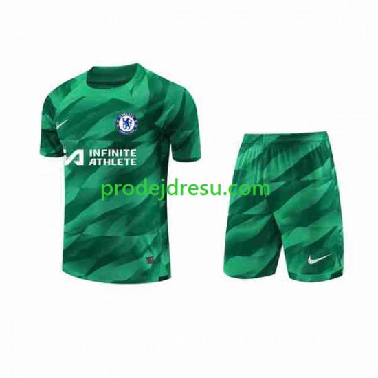 Chelsea Dresy Fotbal Brankářské Dětský Alternativní 2023-2024 Krátký rukáv