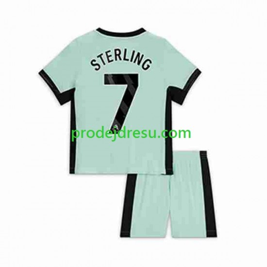Chelsea Dresy Fotbal Raheem Sterling 7 Dětský Alternativní 2023-2024 Krátký rukáv