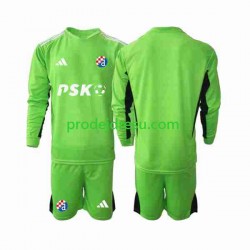 Dinamo Záhřeb Dresy Fotbal Brankářské Dětský Domácí 2023-2024 Dlouhý rukáv