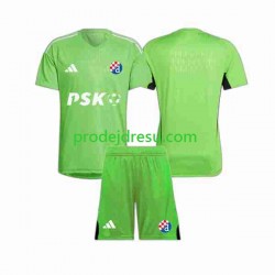 Dinamo Záhřeb Dresy Fotbal Brankářské Dětský Domácí 2023-2024 Krátký rukáv
