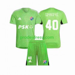 Dinamo Záhřeb Dresy Fotbal Livakovic 40 Brankářské Dětský Domácí 2023-2024 Krátký rukáv