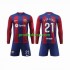 FC Barcelona Dresy Fotbal Frenkie de Jong 21 Dětský Domácí 2023-2024 Dlouhý rukáv
