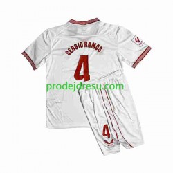 Sevilla FC Dresy Fotbal Sergio Ramos 4 Dětský Domácí 2023-2024 Krátký rukáv