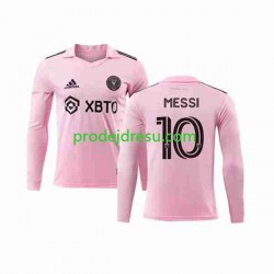 Inter Miami Dresy Fotbal Lionel Messi 10 Muž Domácí 2023-2024 Dlouhý rukáv