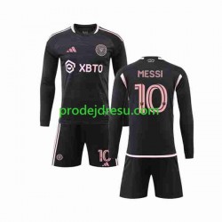 Inter Miami Dresy Fotbal Lionel Messi 10 Dětský Venkovní 2023-2024 Dlouhý rukáv