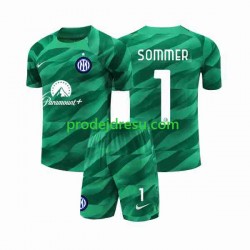 Inter Milán Dresy Fotbal Sommer 1 Brankářské Dětský Venkovní 2023-2024 Krátký rukáv