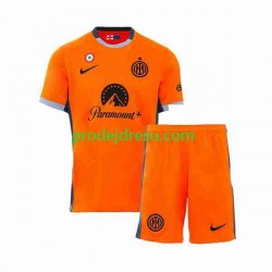 Inter Milán Dresy Fotbal Dětský Alternativní 2023-2024 Krátký rukáv
