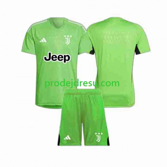 Juventus Dresy Fotbal Brankářské Dětský Alternativní 2023-2024 Krátký rukáv