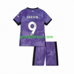 Liverpool Dresy Fotbal Darwin Nunez 9 Dětský Alternativní 2023-2024 Krátký rukáv