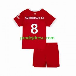Liverpool Dresy Fotbal Dominik Szoboszlai 8 Dětský Domácí 2023 Krátký rukáv