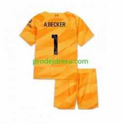 Liverpool Dresy Fotbal A.Becker 1 Brankářské Dětský Alternativní 2023-2024 Krátký rukáv
