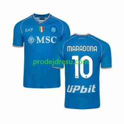 SSC Neapol Dresy Fotbal Maradona 10 Muž Domácí 2023-2024 Krátký rukáv