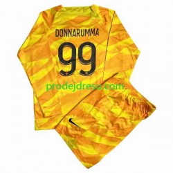 Paris Saint-Germain Dresy Fotbal DONNARUMMA 99 Brankářské Dětský Venkovní 2023-2024 Dlouhý rukáv