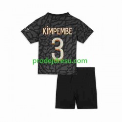Paris Saint-Germain Dresy Fotbal Kimpembe 3 Dětský Alternativní 2023-2024 Krátký rukáv