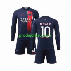 Paris Saint-Germain Dresy Fotbal Neymar Jr 10 Dětský Domácí 2023-2024 Dlouhý rukáv