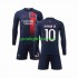 Paris Saint-Germain Dresy Fotbal Neymar Jr 10 Dětský Domácí 2023-2024 Dlouhý rukáv