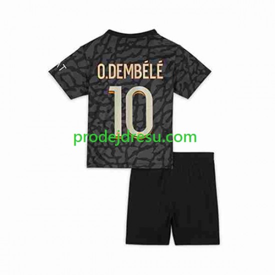 Paris Saint-Germain Dresy Fotbal O.Dembele 10 Dětský Alternativní 2023-2024 Krátký rukáv