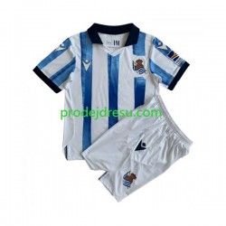 Real Sociedad Dresy Fotbal Dětský Domácí 2023-2024 Krátký rukáv
