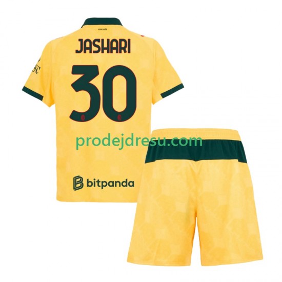 AC Milán Dresy Fotbal Ardon Jashari 30 Dětský Alternativní 2025-2026 Krátký rukáv
